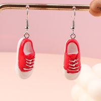 Cute Shoe Resin Enamel Drop Earrings main image 2