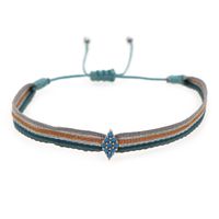 Retro Ribbon Geometric Pearl Simple Jewelry Contrast Color Bracelet sku image 18
