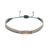 Retro Ribbon Geometric Pearl Simple Jewelry Contrast Color Bracelet sku image 4