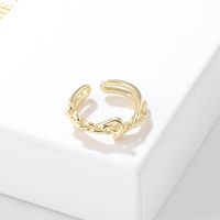 Simple Style Copper Open Ring Plating Copper Rings main image 3