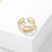 Einfacher Stil Kupfer Offener Ring Überzug Kupfer Ringe sku image 4