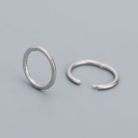 Simple Style Circle Sterling Silver Earrings Plating 925 Silver Earrings sku image 6