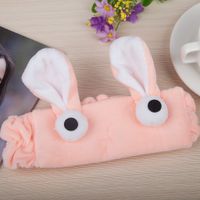 Korean Cartoon Cute Rabbit Ears Big Eyes Flannel Hairband Hair Accessories Wholesale sku image 8