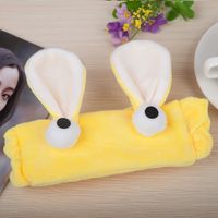 Korean Cartoon Cute Rabbit Ears Big Eyes Flannel Hairband Hair Accessories Wholesale sku image 6