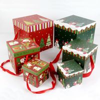 Noël Sapin De Noël Lettre Bonhomme De Neige Papier Fête Fournitures D'emballage Cadeau main image 1