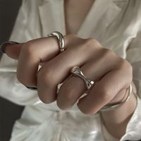 Simple Style Geometric Copper Open Ring Plating Copper Rings main image 4