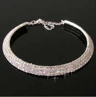 Fashion Solid Color Alloy Rhinestone Inlay Rhinestone Necklace 1 Piece main image 4