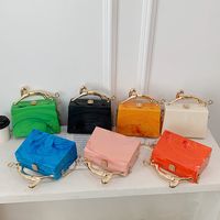 Streetwear Solid Color Square Buckle Square Bag main image 5