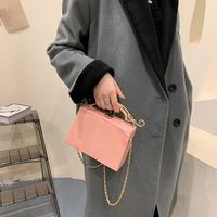 Streetwear Solid Color Square Buckle Square Bag main image 2