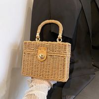 Streetwear Solid Color Square Buckle Square Bag main image 1