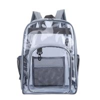 Waterproof Solid Color Casual School Daily School Backpack sku image 4