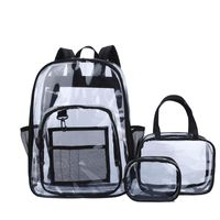 Waterproof Solid Color Casual School Daily School Backpack sku image 9