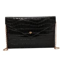 Pu Leather Plaid Solid Color Chain Square Evening Bags main image 4