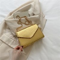 Vintage Style Plaid Solid Color Chain Square Buckle Shoulder Bag Underarm Bag sku image 2