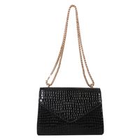 Vintage Style Plaid Solid Color Chain Square Buckle Shoulder Bag Underarm Bag main image 6