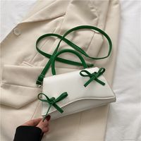Fashion Geometric Bow Knot Square Buckle Handbag sku image 1