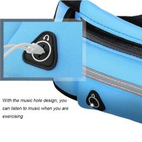 Fashion Solid Color Printing Square Zipper Fanny Pack main image 3