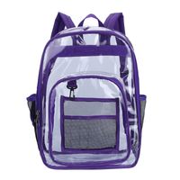 Waterproof Solid Color Casual School Daily School Backpack sku image 6