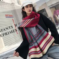 Korean Warmth Thick Imitative Cashmere Scarf sku image 4