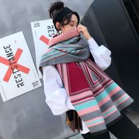 Korean Warmth Thick Imitative Cashmere Scarf sku image 1