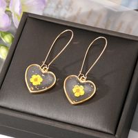 Wholesale Jewelry 1 Pair Simple Style Flower Alloy Alloy Drop Earrings sku image 4