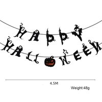 Halloween Letter Nonwoven Party Flag sku image 4