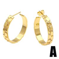 Fashion Geometric Copper Earrings Plating Zircon Copper Earrings sku image 1