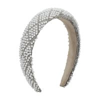 Sweet Geometric Imitation Pearl Cloth Rhinestone Hair Band main image 3