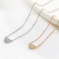 Fashion Heart Shape Copper Necklace In Bulk main image 4