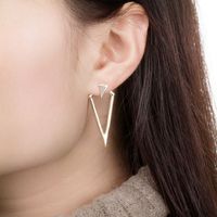 Simple Style Geometric Metal Plating Metal Ear Studs main image 1