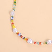 Bohemian Geometric Mixed Materials Beaded Necklace main image 4