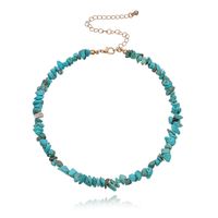 Retro Geometric Turquoise Necklace sku image 1