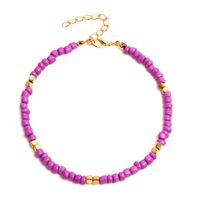 Wholesale Jewelry Vacation Color Block Bead Anklet sku image 9