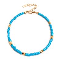 Wholesale Jewelry Vacation Color Block Bead Anklet sku image 10