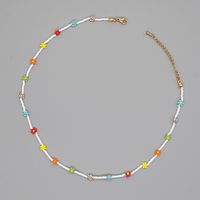 Fashion Geometric Stainless Steel Glass Necklace main image 5