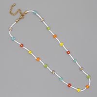 Fashion Geometric Stainless Steel Glass Necklace main image 2