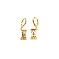 Fashion Butterfly Copper Earrings Gold Plated Zircon Copper Earrings main image 4