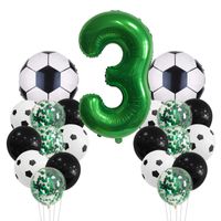 Birthday Number Football Aluminum Film Party Balloon main image 5