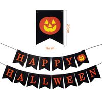 Halloween Pumpkin Skull Paper Party Flag sku image 1