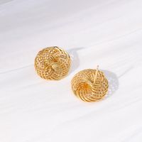 1 Pair Fashion The Answer Copper Plating Ear Studs main image 1