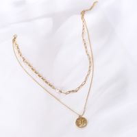 Elegant Tree Copper Pendant Necklace Gold Plated Hollow Out Zircon Copper Necklaces main image 2