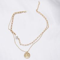 Elegant Tree Copper Pendant Necklace Gold Plated Hollow Out Zircon Copper Necklaces main image 4