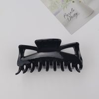 Fashion Solid Color Plastic Resin Stoving Varnish Hair Claws 1 Piece sku image 8