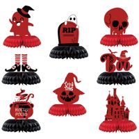 Halloween Pumpkin Letter Ghost Paper Party Ornaments main image 2