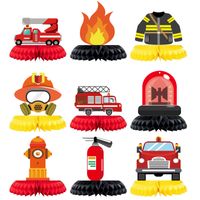 Car Firemen Paper Party Ornaments main image 1