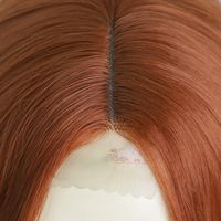 Women's Fashion Orange Casual High Temperature Wire Centre Parting Long Curly Hair Wigs main image 6