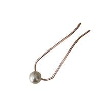 Simple Style Geometric Alloy Artificial Pearls Hairpin main image 4