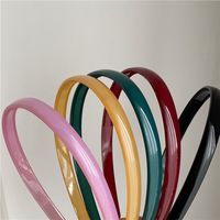 Simple Style Solid Color Arylic Hair Band main image 3