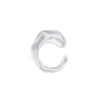 Simple Style Transparent Plastic Resin Open Ring main image 5