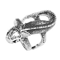 Retro Lizard Alloy Plating Rings main image 3